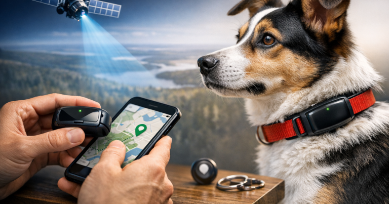 set up GPS dog tracker