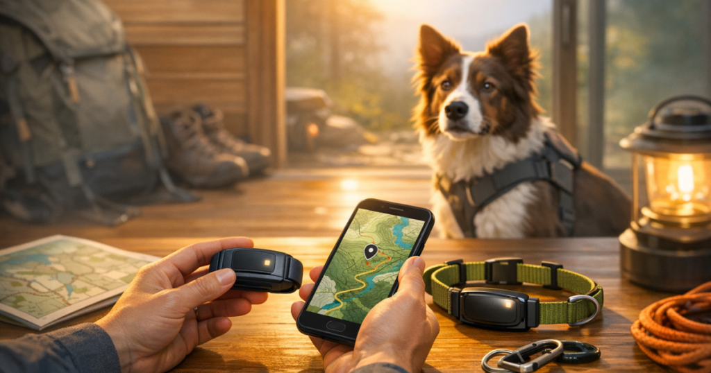 setting up GPS dog tracker