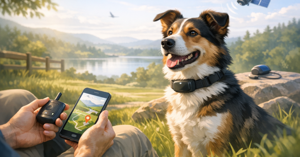 set up GPS dog tracker