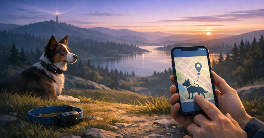 set up GPS dog tracker with mobile app