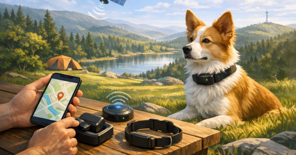 set up a GPS dog tracker
